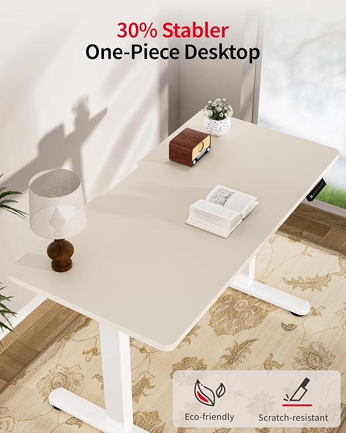Okin Standing Desk Electric Adjustable Computer Whole Piece Stand up Desk - Image 4