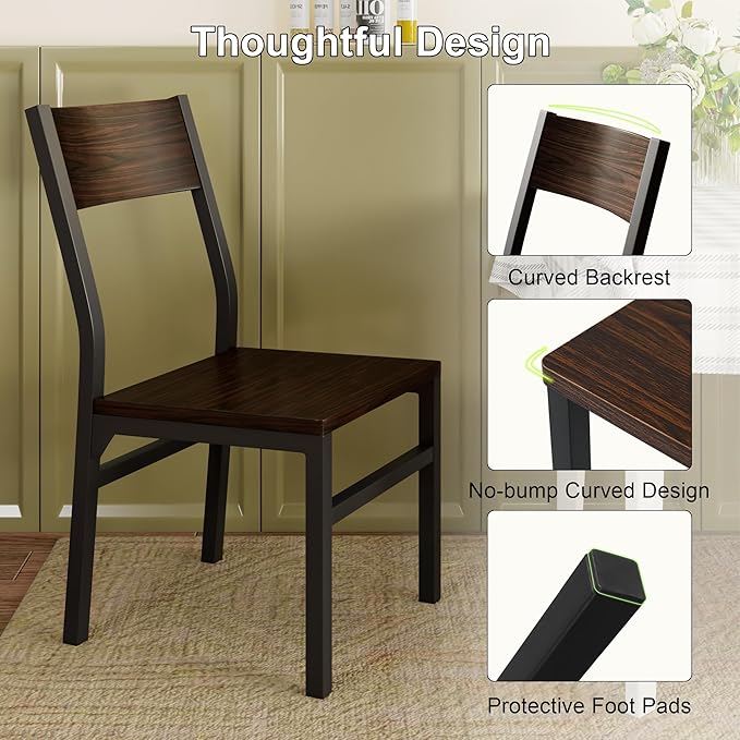 Feonase Dining Chairs Set of 6, Modern Kitchen Chairs - Image 5