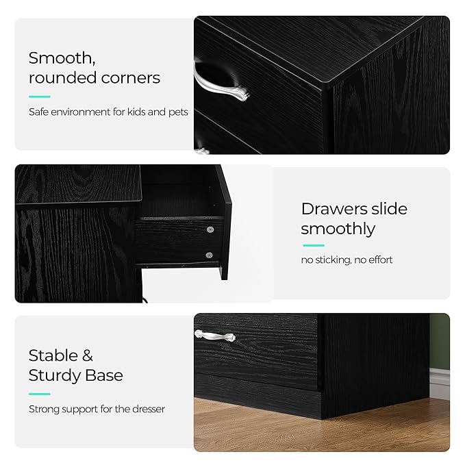 LINSY HOME 8 Drawer Dresser for Bedroom, Modern TV Stand Dressers - Image 4