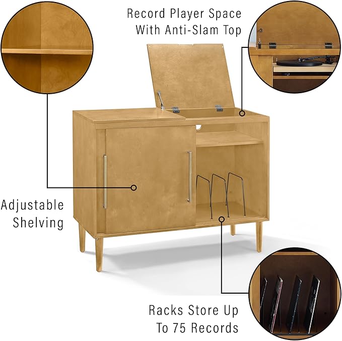 Crosley Furniture Everett Media Console and Record Player Stand - Image 7
