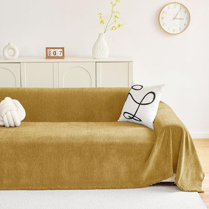 hyha Couch Cover for Dogs, Boho Sofa Covers for 3 Cushion Couch Washable - Image 2