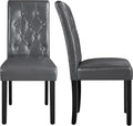 Yaheetech Dining Chairs Set of 2 Modern Style Faux Leather Dining Room Chairs by Yaheetech
