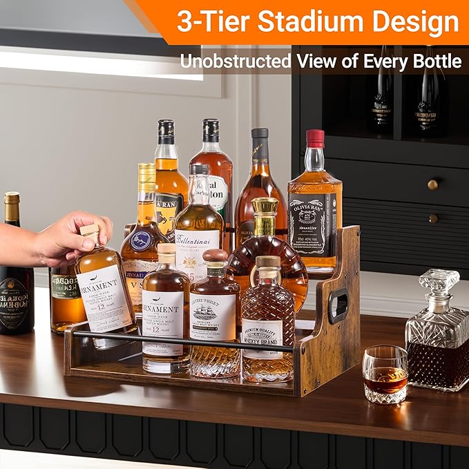 3-Tier Liquor Bottle Display Shelf - Image 4
