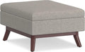 SIMPLIHOME Owen 34 inch Wide Mid Century Modern Rectangle Coffee Table Storage by SimpliHome