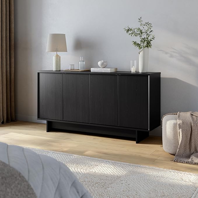 Prepac Finnley 61.5" Wide Sideboard Cabinet, Wood Entryway Sideboard - Image 7