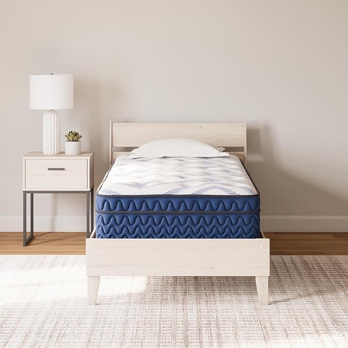 Signature Design by Ashley Twin Size Stack 12 Inch Hybrid Medium Plush Cooling - Image 2