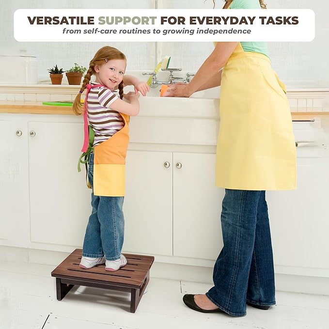 Wooden Step Stool, 5.3" One Step Stool - Image 7