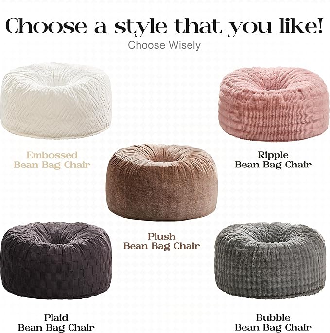 Hobestluk Bean Bag Chairs Beanbag Chair - Image 8