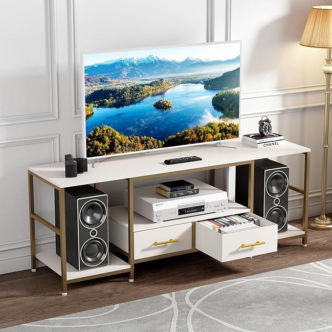 TV Stand for 75 Inch TV, TV Stands for Living Room - Image 2