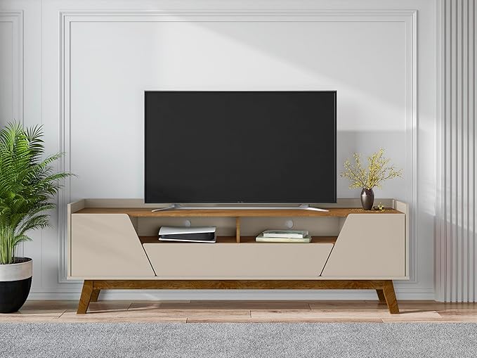 Manhattan Comfort Marcus Mid Century Modern 70 Inch TV Stand - Image 2
