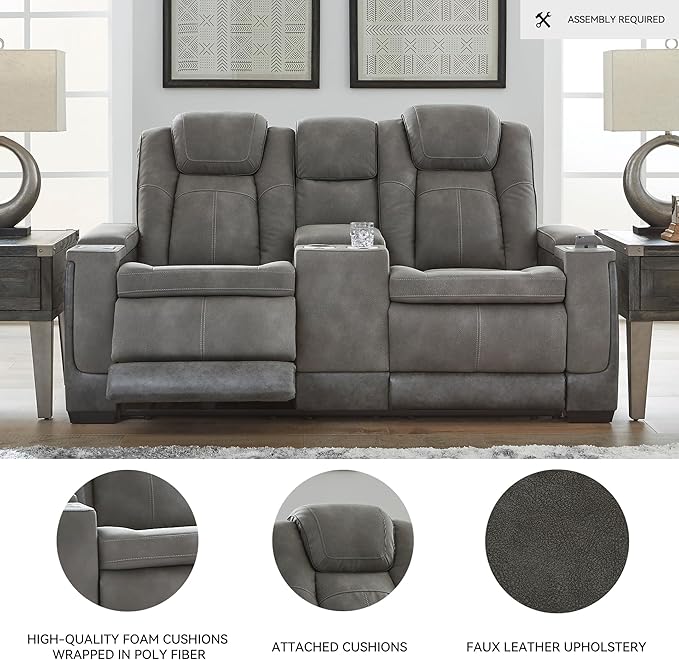 Signature Design by Ashley Next-Gen DuraPella Modern Faux Leather Power - Image 4