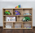 Birch Cubby Storage Organizer Bookcase, 3-Tier Open Shelves, 8-Cube Storage by RRIGoods