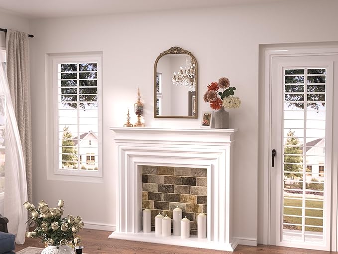 Keonjinn Gold Vintage Arched Mirror - Image 2
