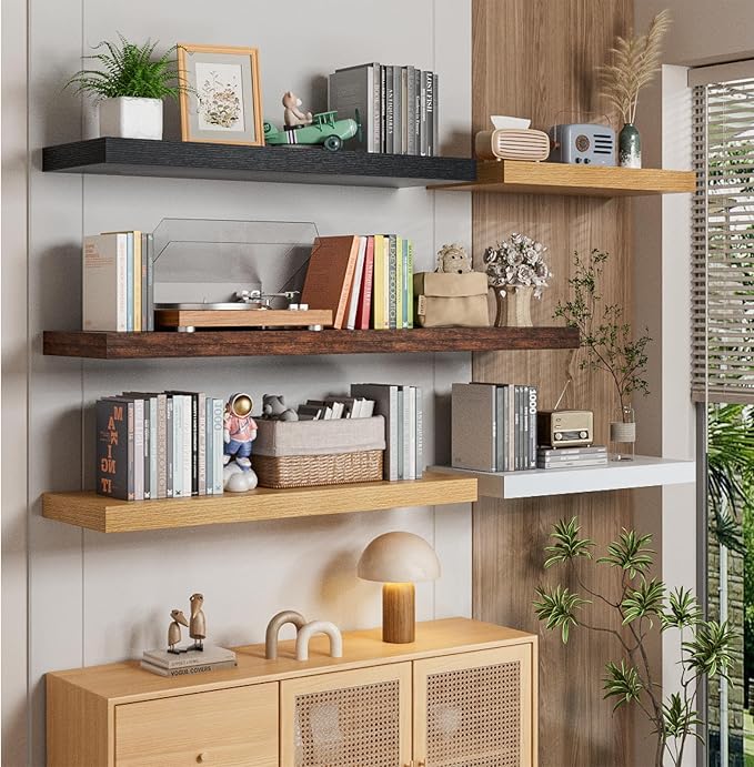 Heimlove 12" Deep Floating Shelves - Image 5