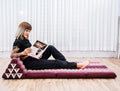 Leewadee 3-Fold Mat XXL with Triangle Cushion – Firm TV Pillow, Foldable by Leewadee