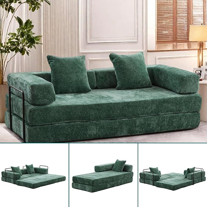 Convertible Sofa Bed, Compression Futon Sofa by ChicFurnit