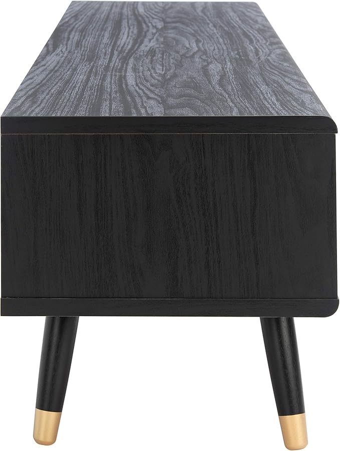 SAFAVIEH Beatrix TV Stand for up to 60" Flatscreen – Black & Oak, 2 Doors - Image 9