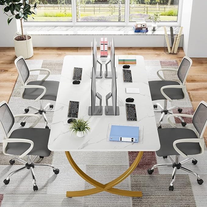 Tribesigns Executive Desk, 63” W x 31.5” D Large Office Desk, Modern Computer - Image 6