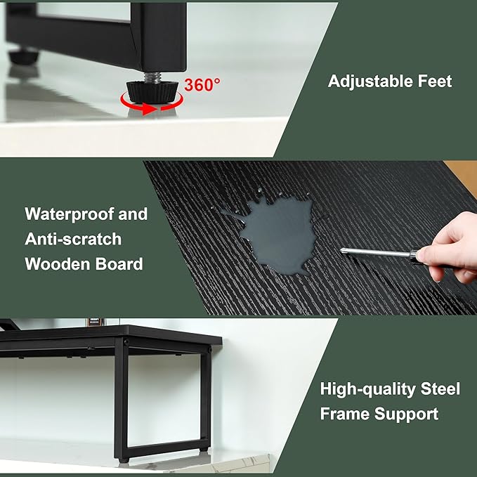 Clikuutory 45" Large TV Riser for 32-60 inch TVs, Tabletop Stand - Image 6