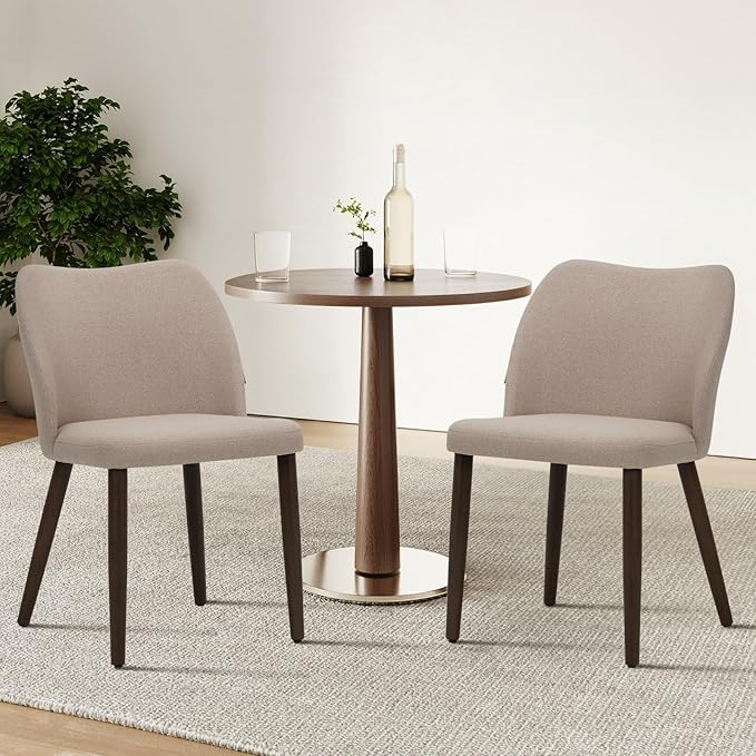 COLAMY Upholstered Dining Chairs Set of 4, Fabric Dining Room Kitchen Chairs - Image 8