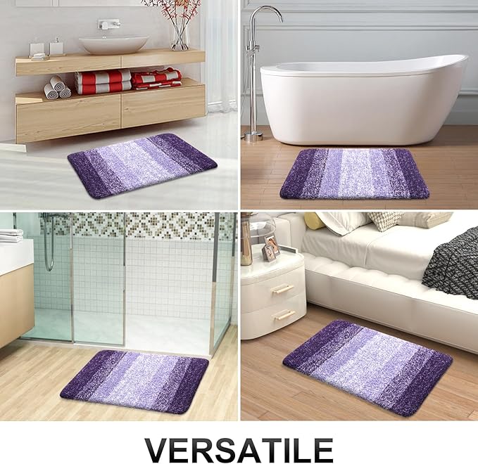 OLANLY Bathroom Runner Rugs 44x24, Extra Soft Absorbent Microfiber Bath Rugs - Image 6