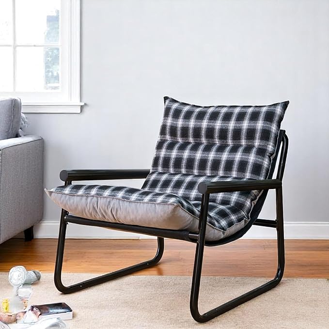 Plush Modern Accent Chair Single Comfy Chair by LTTROMAT