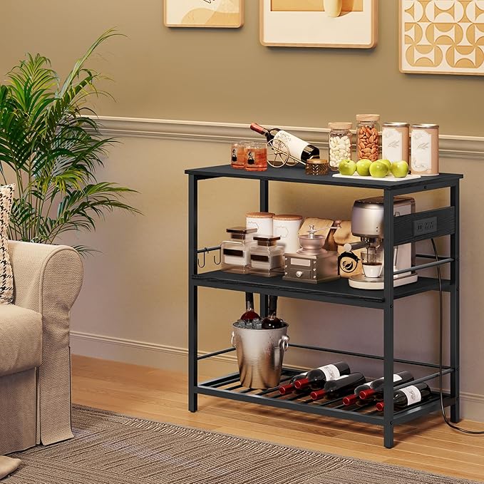 HOOBRO Kitchen Island with Storage, Kitchen Island Table with Power Outlet - Image 4