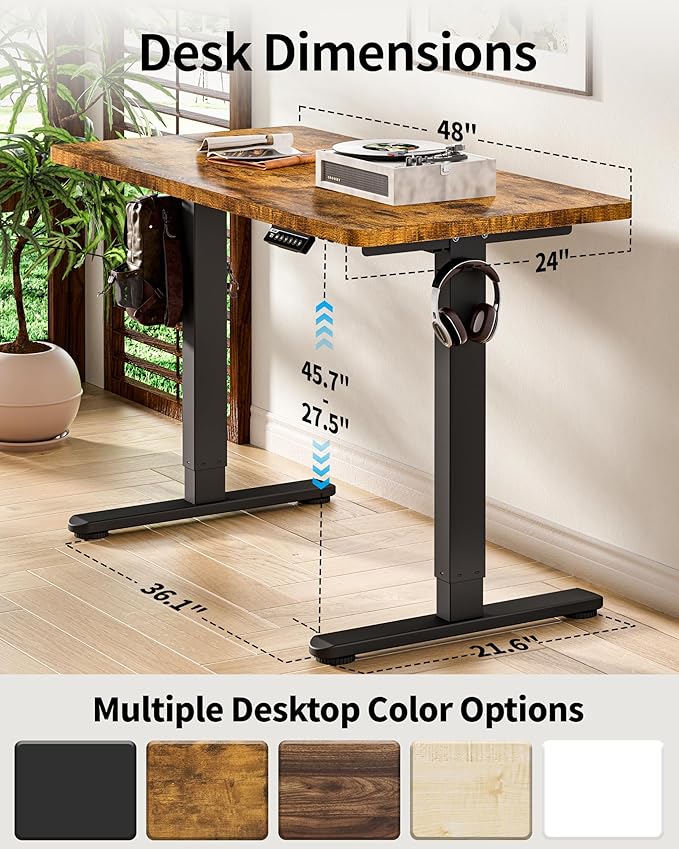 Standing Desk Electric Adjustable Computer Desk-Stand up Desk Office Gaming - Image 3
