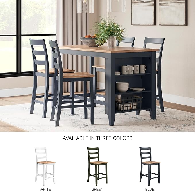 Signature Design by Ashley Gesthaven Solid Wood Frame Counter Height Barstool - Image 7