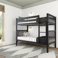 Max & Lily Bunk Bed, Scandinavian Modern Bunk Bed, Solid Wood Twin-Over-Twin by MaxLily