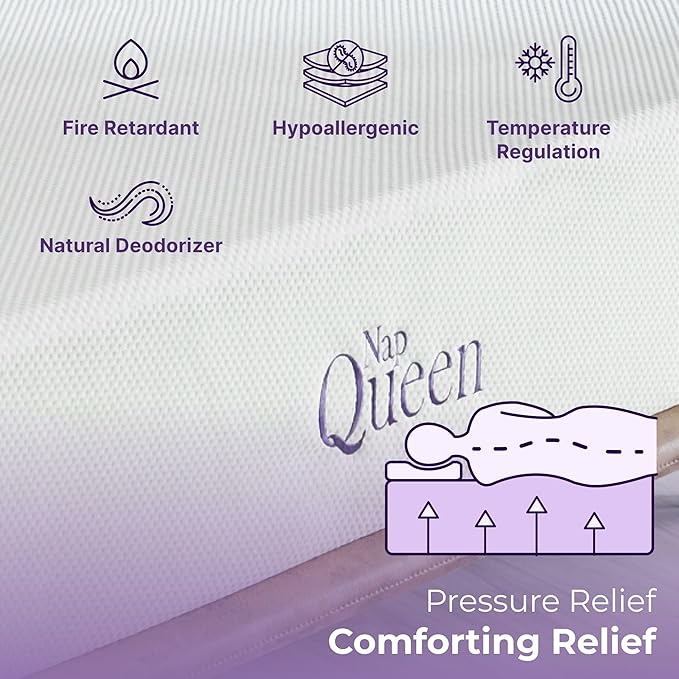 NapQueen Full Mattress, 14 Inch Charcoal Memory Foam Mattress, Full Bed - Image 9