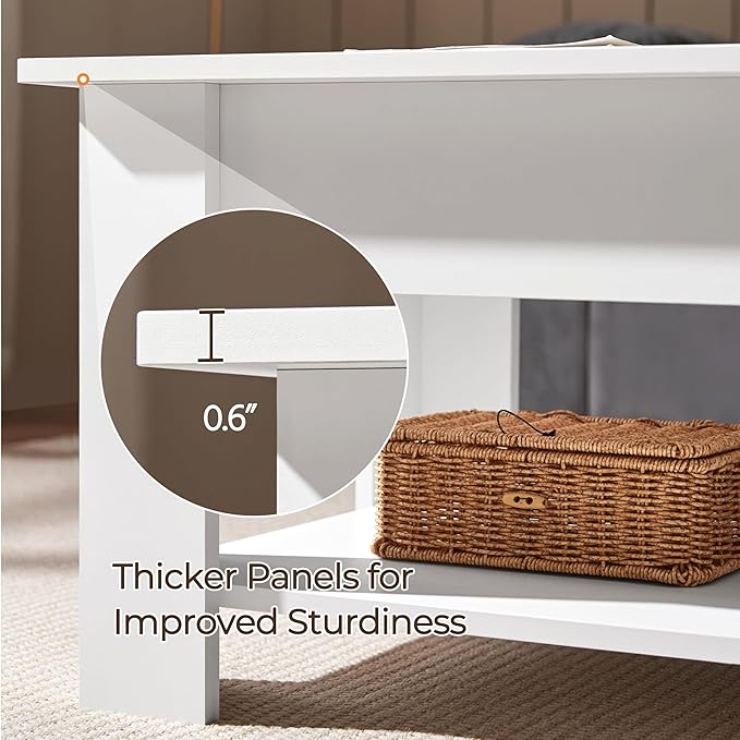 Yaheetech Lift Top Coffee Table w/Hidden Storage Compartment and Storage Shelf - Image 8
