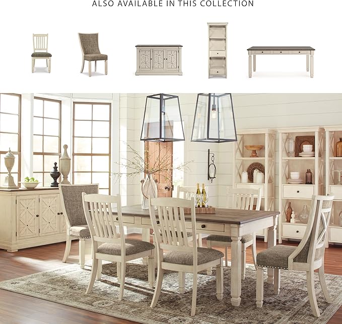 Signature Design by Ashley Bolanburg Modern Farmhouse Upholstered Dining Chair - Image 6