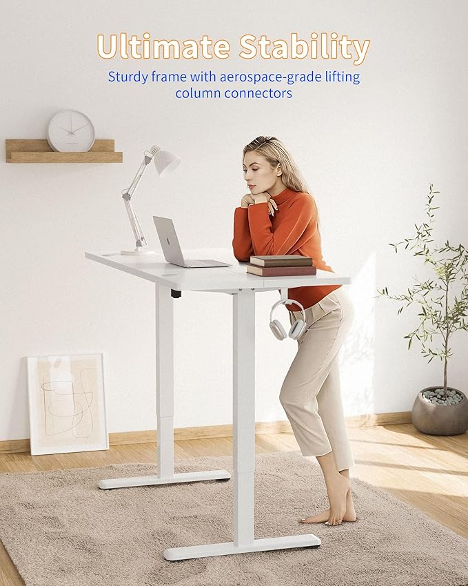 YIHAYO Electric Standing Desk, 48 x 24 Inches Stand Up Desk - Image 4