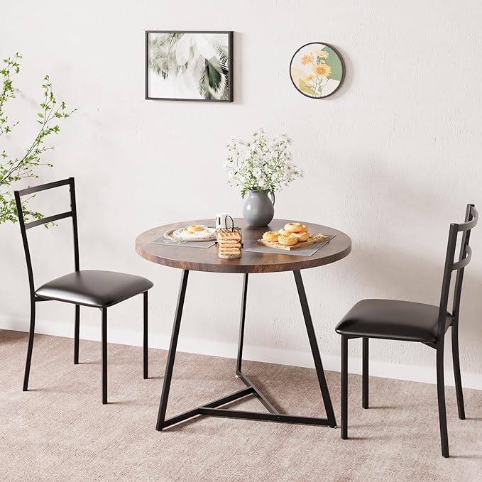 CABIHOME Dining Table Set for 2, Kitchen Table Set for 2, Kitchen Table Set by CABIHOME