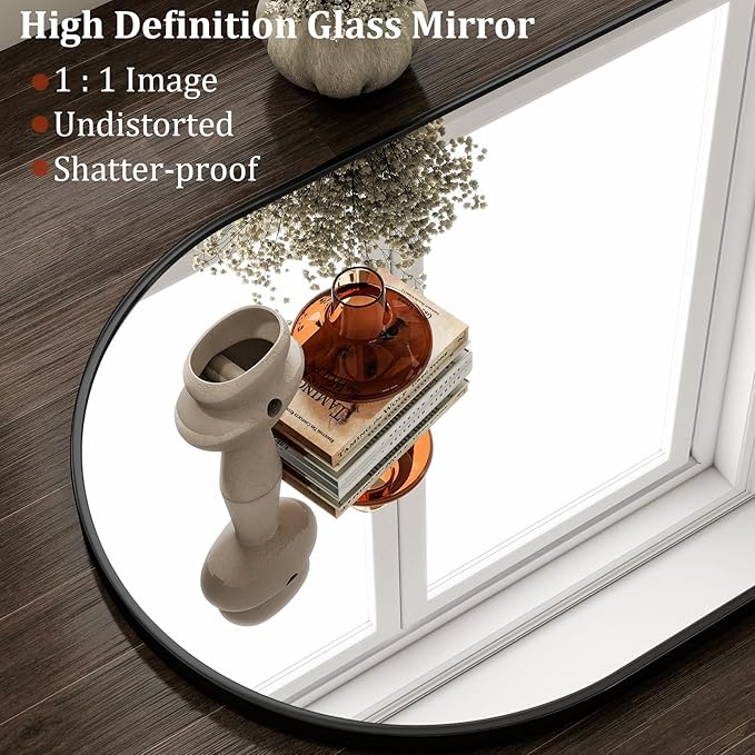 HARRITPURE 20"x30" Arched Bathroom Mirror - Image 3