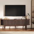 LINSY 58" Fluted TV Stand, Modern Entertainment Center by Linsy