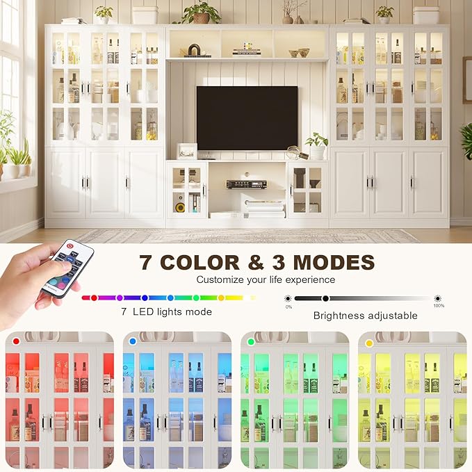 4-Piece Wall Unit TV Stand - Image 3
