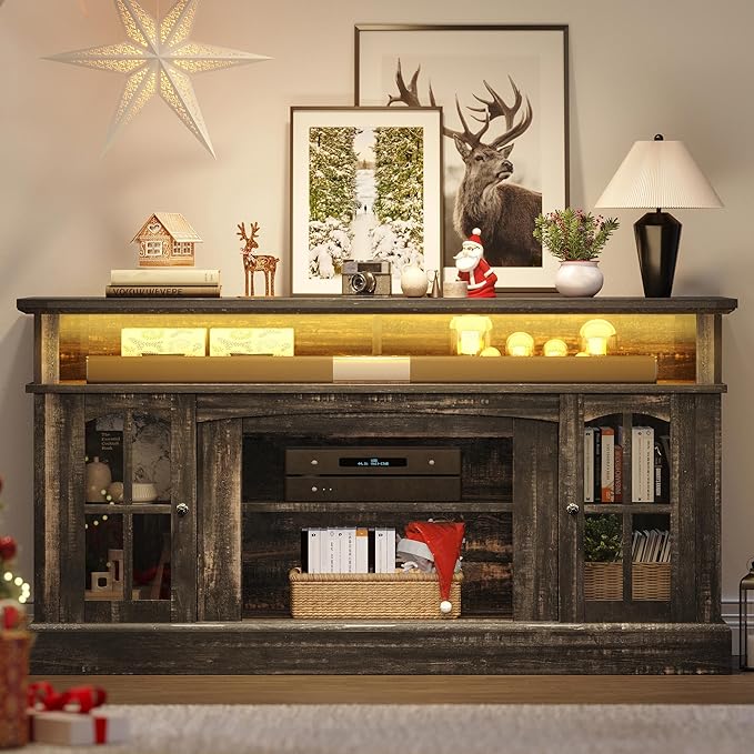 YITAHOME LED Farmhouse TV Stand - Image 6