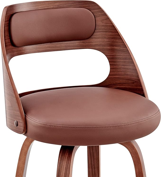Armen Living Julius Mid Century Modern Swivel Bar Stool - Image 8