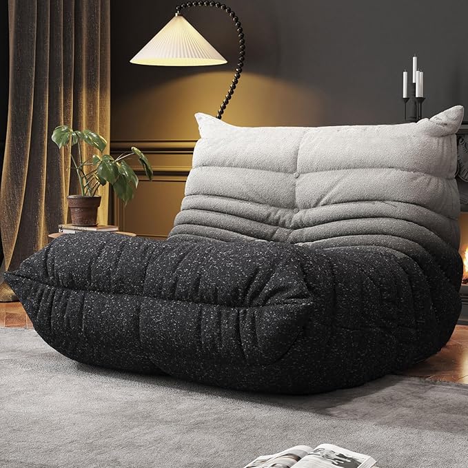 Bean Bag Chairs for Adults, BeanBag Reading Chair Memory Foam Couch, Floor by WHGBJA
