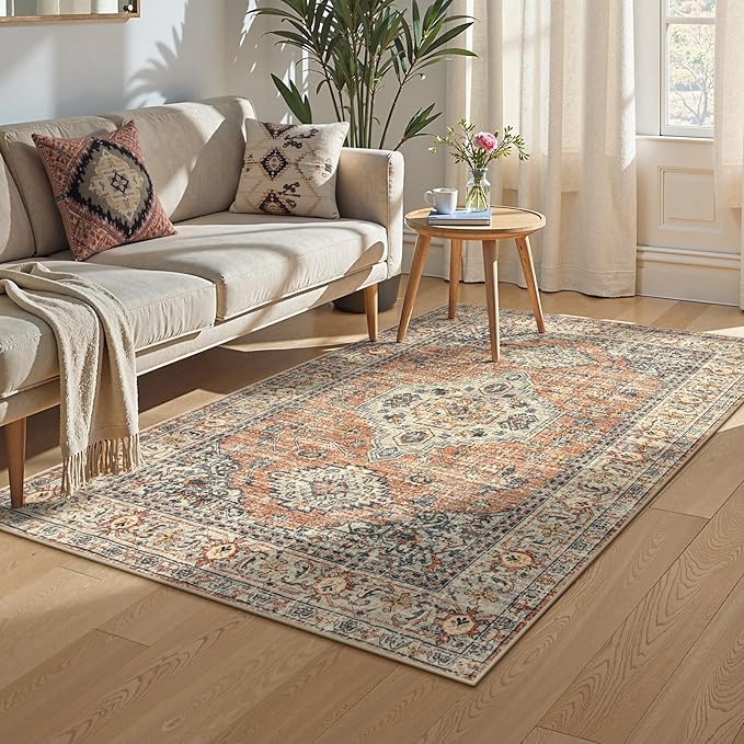 Lahome Oriental Washable Rug, 3x5 Rugs - Image 2