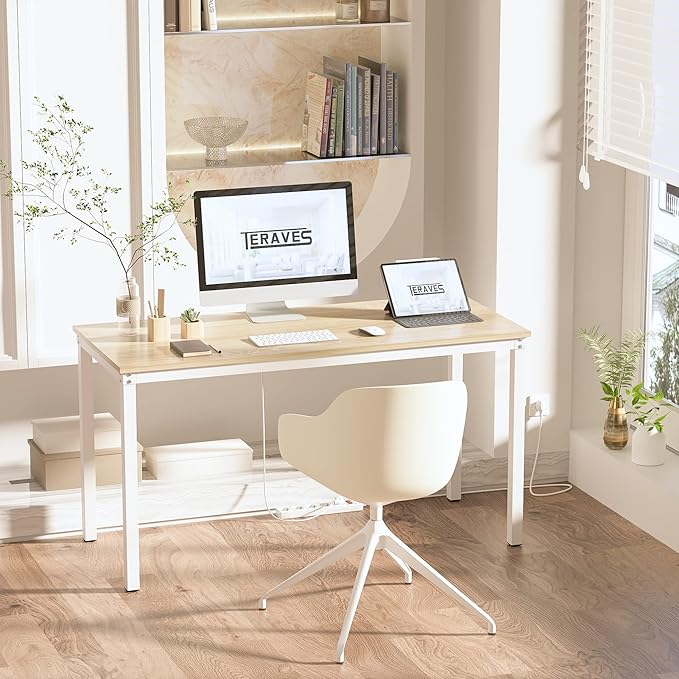 Teraves Computer Desk/Dining Table Office Desk Sturdy Writing Workstation - Image 2