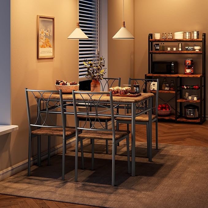 CABIHOME Dining Table Set for 4, Kitchen Table Set - Image 2