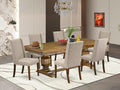 NKFL7-AWA-04-7-Piece Dining Table Set Consists of a Breakfast Table and 6 Light by LuxebyEastWestFurniture