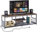 VECELO TV Stand with Power Outlets by VECELO