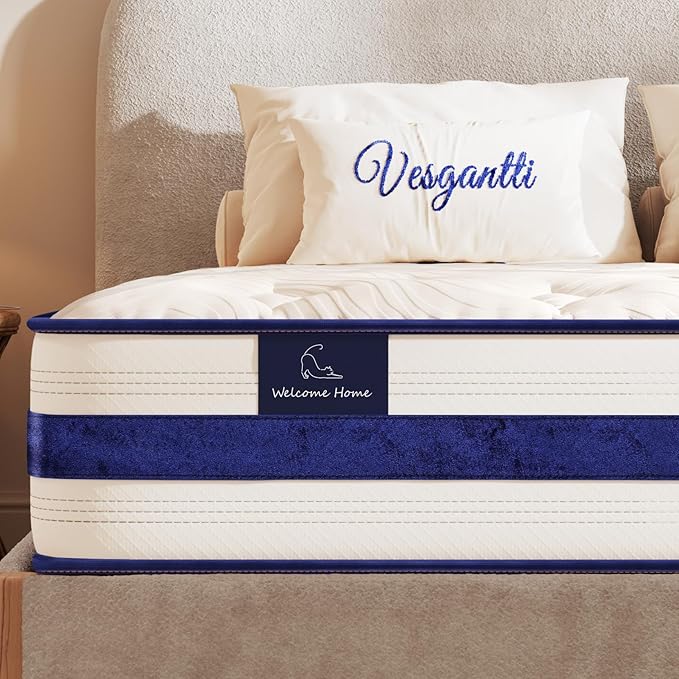 Vesgantti Full Size Mattress, 12 Inch Hybrid Innerspring Mattress in a Box by Vesgantti