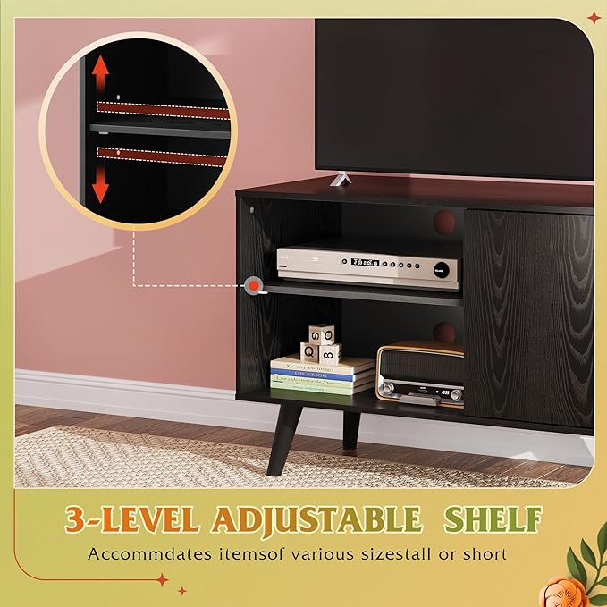 WLIVE TV Stand for 40 Inch TVs, Small Entertainment Center - Image 4