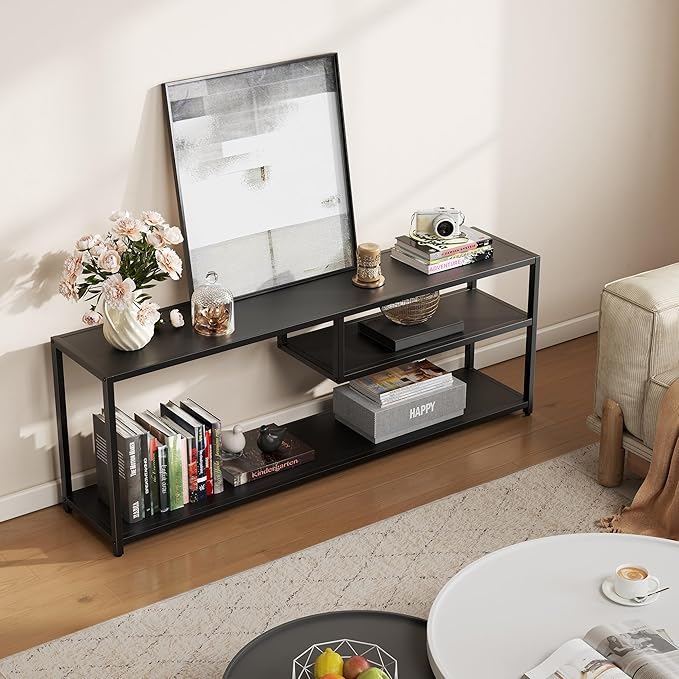 TECHMILLY Modern TV Stand for 65" TV, TV Table - Image 8