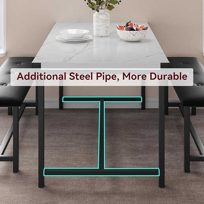Dining Table Set for 4, Kitchen Table - Image 9